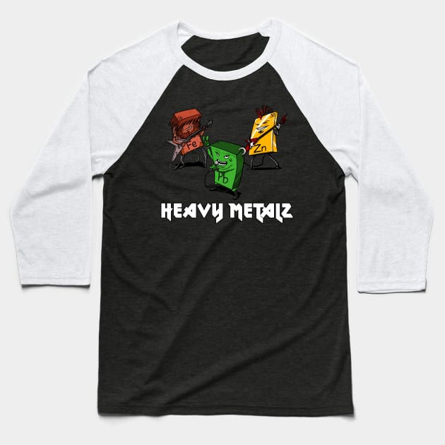 Chemistry Heavy Metals Baseball T-Shirt by underheaven